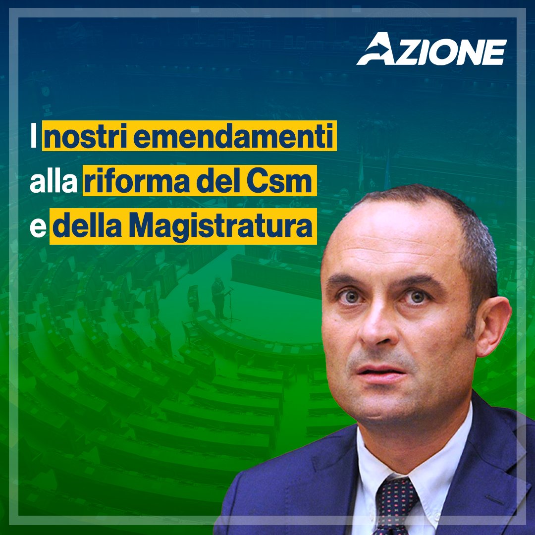 Continua la nostra battaglia per una #giustizia giusta che passa anche attraverso una vera responsabilità civile e una seria valutazione dei magistrati.

I nostri emendamenti alla riforma del #Csm, presentati oggi da <a href="/Enrico__Costa/">Enrico Costa</a>.

Leggi la notizia: azione.it/riforma_csm_em…
