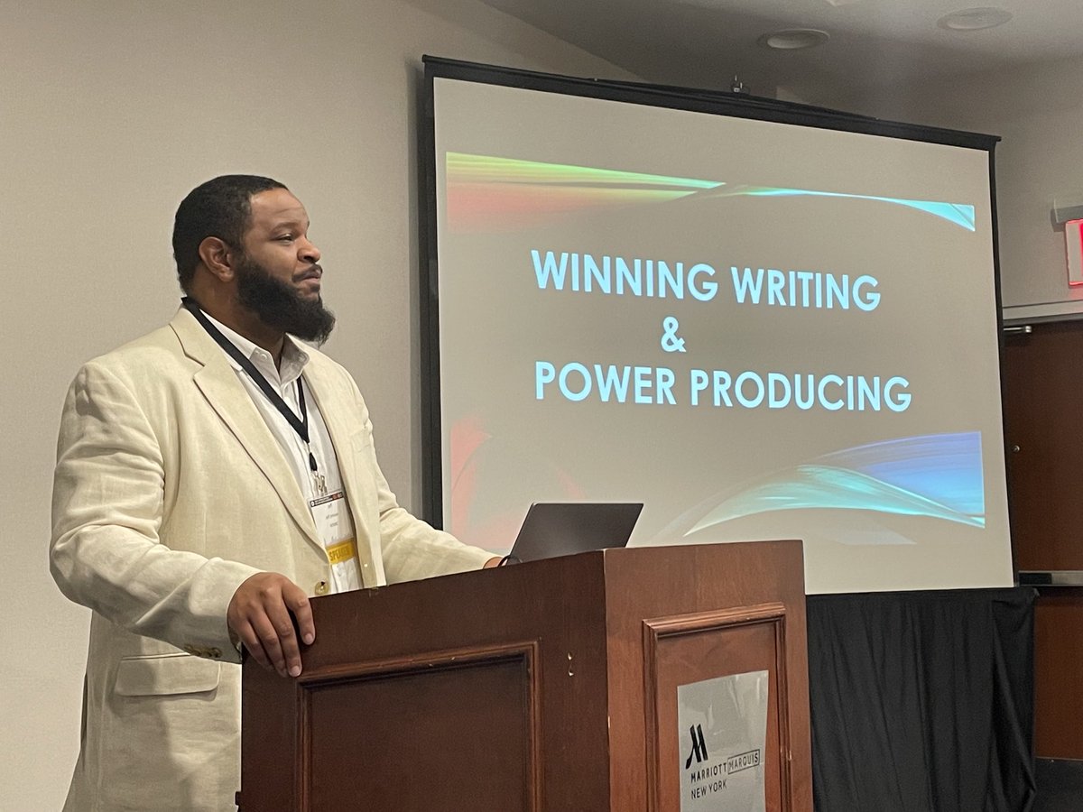 szake1961's tweet photo. So grateful to ⁦@TV2KSU⁩ alum Jeff Johnson for presenting today at #cmanyc22. https://t.co/MRtEX23XW3