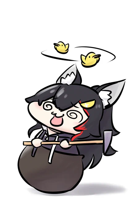 ピヨピヨみおーん #みおーん絵 #ミオかわいい 
