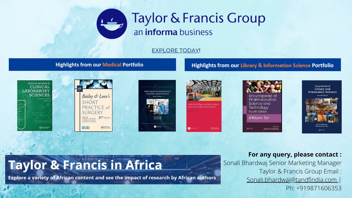 ICMLAHILA2022's tweet photo. The Taylor &amp; Francis Group is one of  our congress  sponsors .They are one of the leading research publishers in the world working with researchers, authors, editors, reviewers &amp; customers across the international academic community. 
For more info:https://t.co/duLHOWTPH2 https://t.co/3ZIvvSKCAY