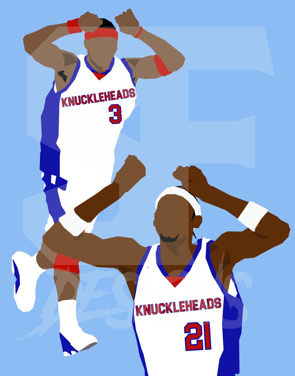 S_F_Design_'s tweet photo. First piece of the new page is in honor of one of my favorite NBA duos @21Blackking and @QRich!! #Knuckleheads #NBA #Clippers #NBAArt #iPad #iPadArt #Procreate https://t.co/cFTt40RBJc