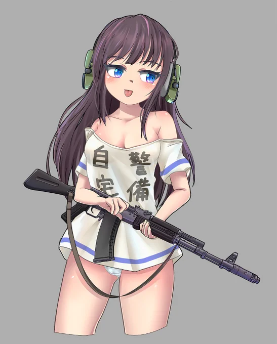 ロングアイランドとAK74M
#アズールレーン 
#アズガン 