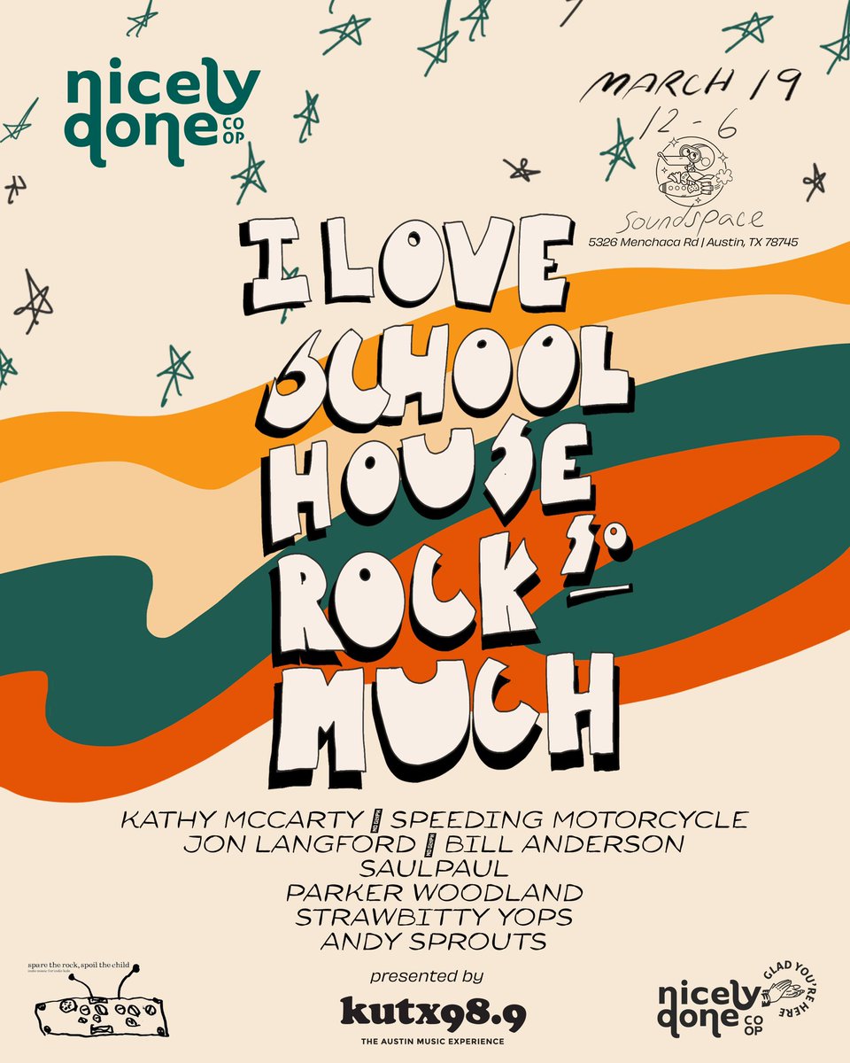 This week, our friend <a href="/LloydHMiller/">Lloyd H. Miller</a> from The Deedle Deedle Dees is guest hosting a show dedicated to the music and spirit of Schoolhouse Rock and Daniel Johnston, tied in with I Love Schoolhouse Rock So Much, in Austin this coming Saturday, March 19, during South by Southwest.