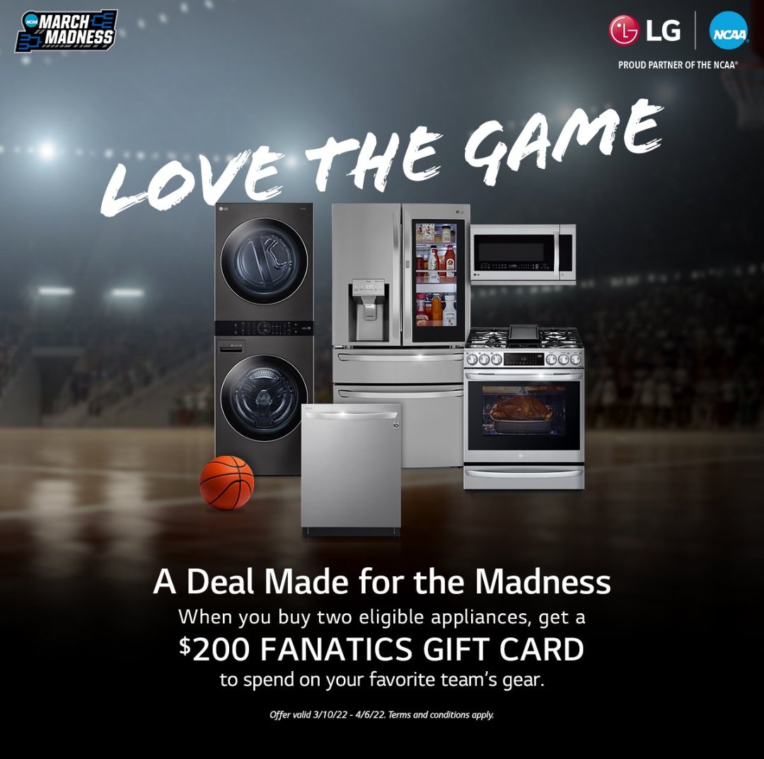 lgbrandonryan's tweet photo. #LGUS "Love the Game"! Jump for the shot and score with these #MarchMadness offers @HomeDepot , click the link for #LGPromos 
https://t.co/jvYceWJ8Dk
@LGUS #LGFam @lgjoeytorres https://t.co/4ykgJvz8GB https://t.co/8btbVOupQb https://t.co/iK1PO0avvA