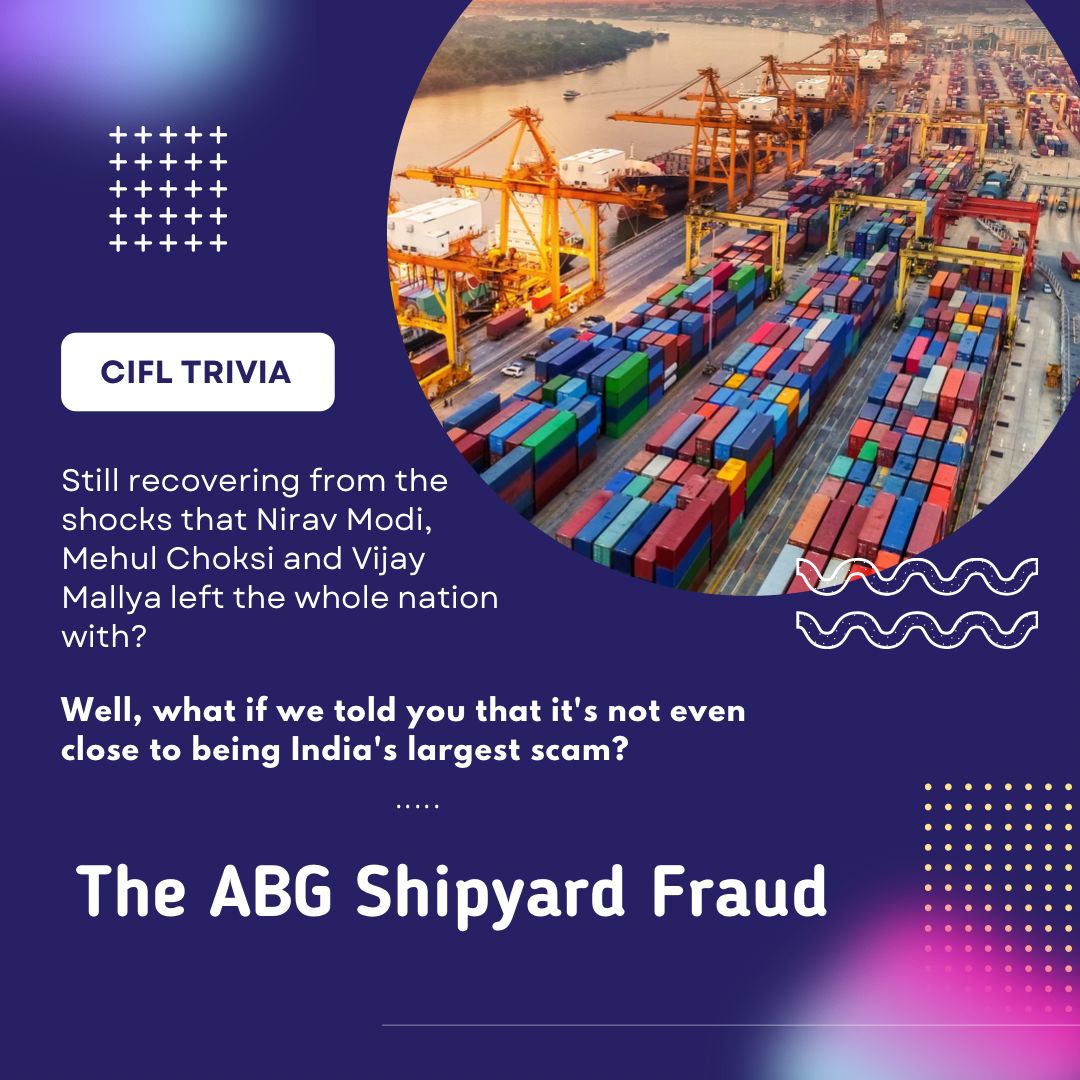 CiflTweets's tweet photo. ABG Shipyards, one of the biggest private shipyard company of India, was booked last month by CBI for defrauding 28 banks for over Rs. 22,800 Cr. 
Allegedly, the biggest bank fraud case till date 🤯
🧵🧵 (1/n) 
#cifltrivia #bankfraud #abgshipyards #insolvency #finance https://t.co/YOHB2rWyCW