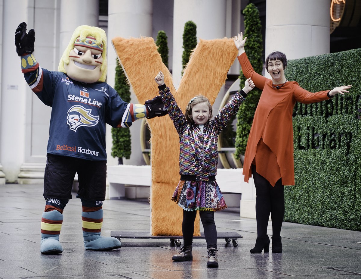 BelfastGiants's tweet photo. 🎉 We're excited to join the @Young_at_Art Belfast Children's Festival GIANT Family Day Out on Sat 12 March. Visit Finn McCool & the Belfast Giants crew at Writer's Square from 1PM - 3PM for some GIANT fun and to take your shot at winning some amazing prizes. https://t.co/rLLjNKos3S