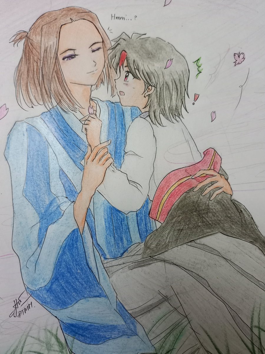 Hu78210803's tweet photo. Hmm... what 're you doin', Towa-sama ? ~❤ 
(😆😆😆)
#towa #riku #yashahime #半妖の夜叉姫感想投稿キャンペーン #半妖の夜叉姫 https://t.co/NjhdbGQTU6