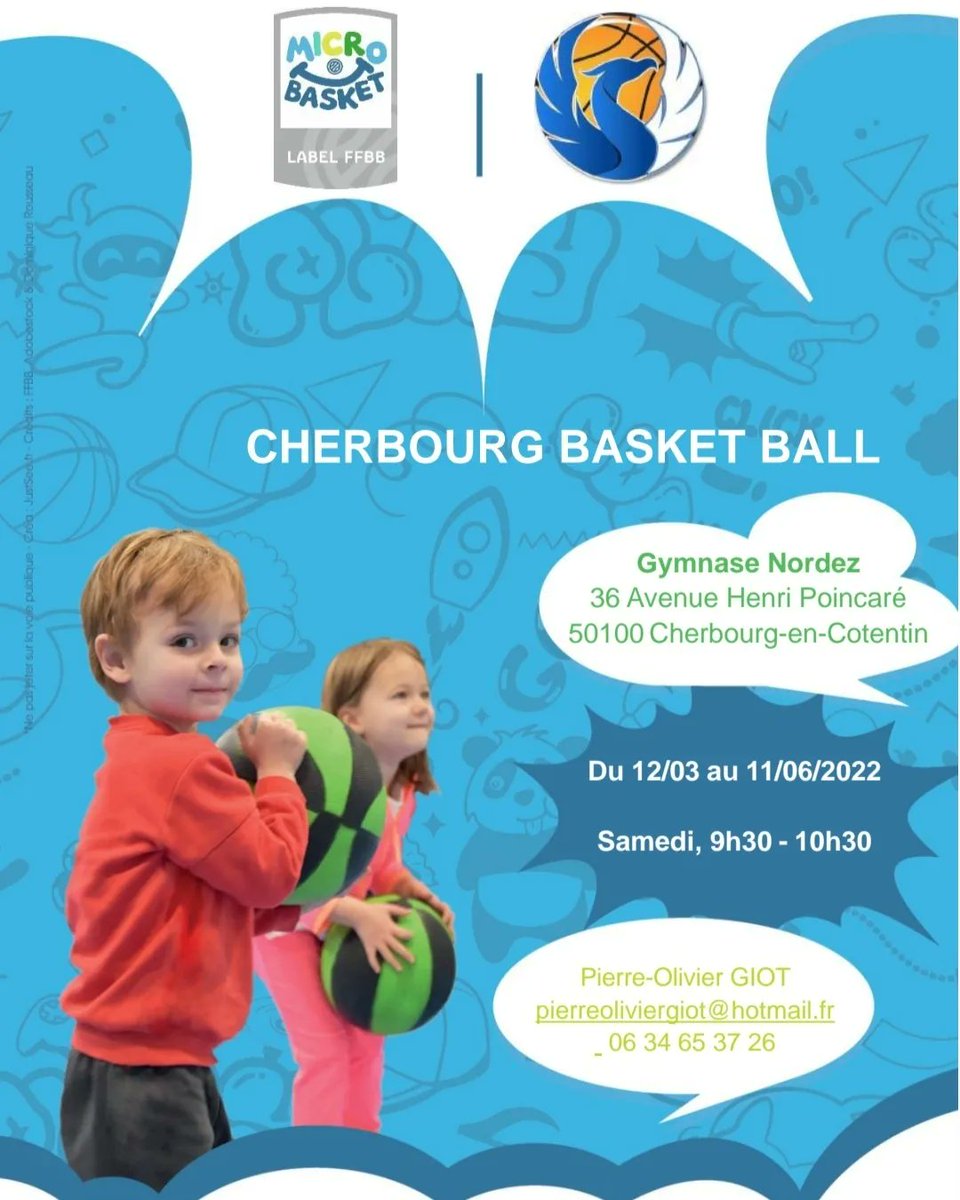 CherbourgBB's tweet photo. Obtention du label micro-basket @ffbasketball pour le CBB 🏀
Séance le samedi matin à Nordez
#Cherbourg #basketball #microbasket #baby #formation #decouverte #Normandie #manche #Cotentin https://t.co/PqJ0p1rrQ0