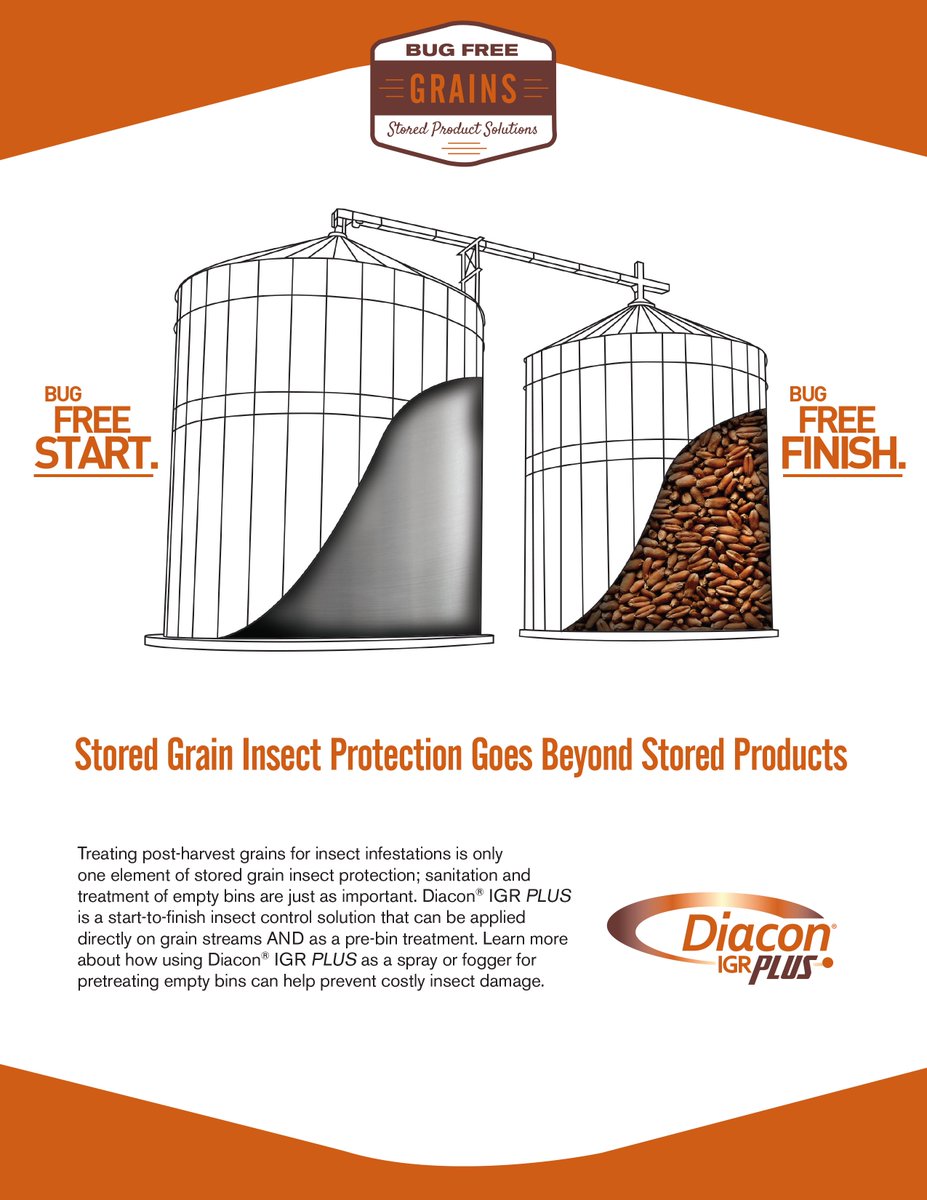ProAgND's tweet image. ‼ NEW SERVICE OFFERING ‼
Pro Ag is now offering bin spraying.
With commodity prices being at an all time high, we want to help growers protect their grain.
Call Cory at 701-516-4660 to find out more!
#agbiz #Bismarck #diacon #binspraying