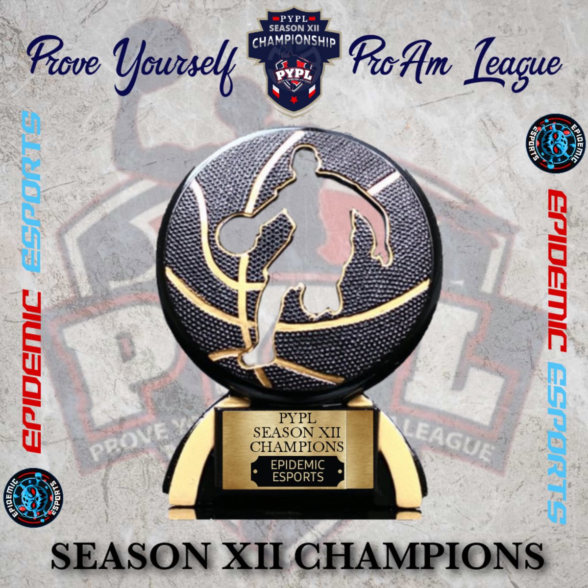 CONGRATS TO SZN 12 CHAMPIONS! 

<a href="/EsportsEpidemic/">Gifted talents</a> 

PG-@ibetwigs
SG-<a href="/kxng_steez/">SteeezYagami</a>
SF-@jrock2deep
PF-@amxzing24_
C-@backendjoe