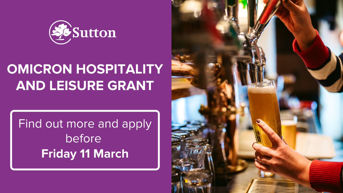 Sutton Council on Twitter "🚨 COVID19 business grant closing tomorrow