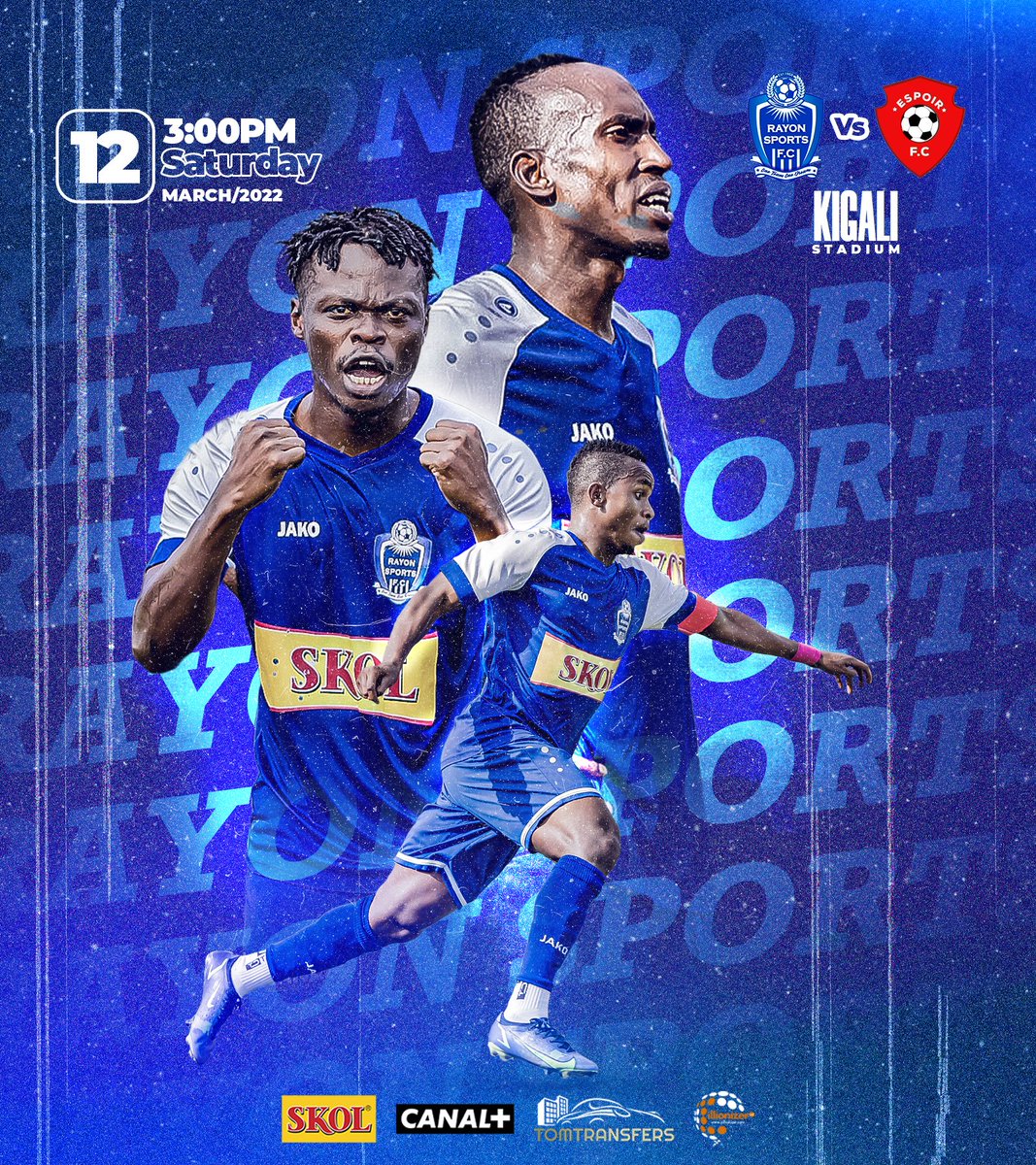 rayon_sports's tweet photo. Back in Rwanda Premier League action on Saturday for #RAYESP!!!
See you all in Kigali Stadium...
#Gikundiro | #OneTeamOneDream https://t.co/gSQjxGyZST