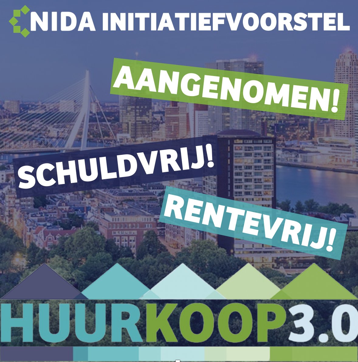 Wow! Gelukt! Rotterdam pleit bij minister Wonen voor #halalhypotheek!  🤲🏼🏡💚

In de laatste #raad010 stemde een raadsmeerderheid voor #NIDA's initiatiefvoorstel HuurKoop3.0. 

Check: nida.nl/2022/03/09/rot…