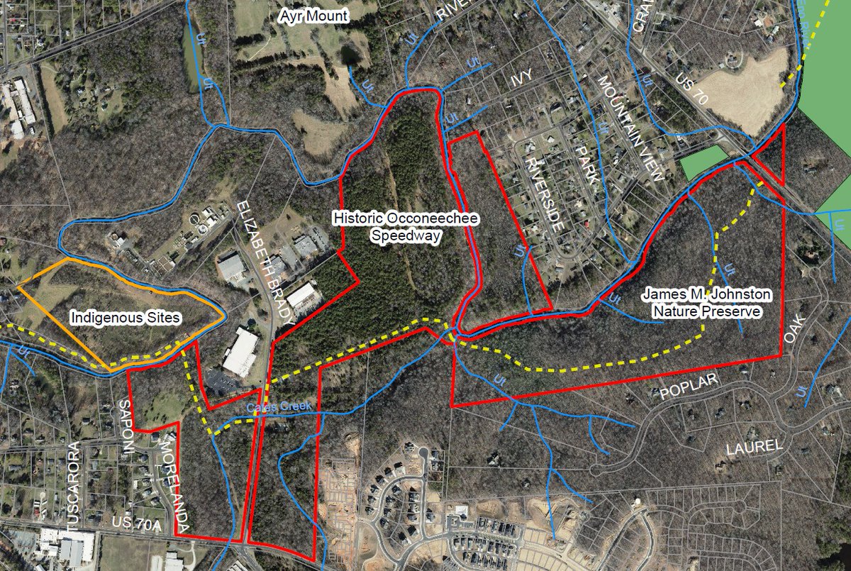 BREAKING NEWS: The Eno River Association is facilitating the sale of over 200 acres near downtown Hillsborough from Classical American Homes Preservation Trust to the Archaeological Conservancy and the State to be added to Eno River State Park. enoriver.org/eno-to-hillsbo…