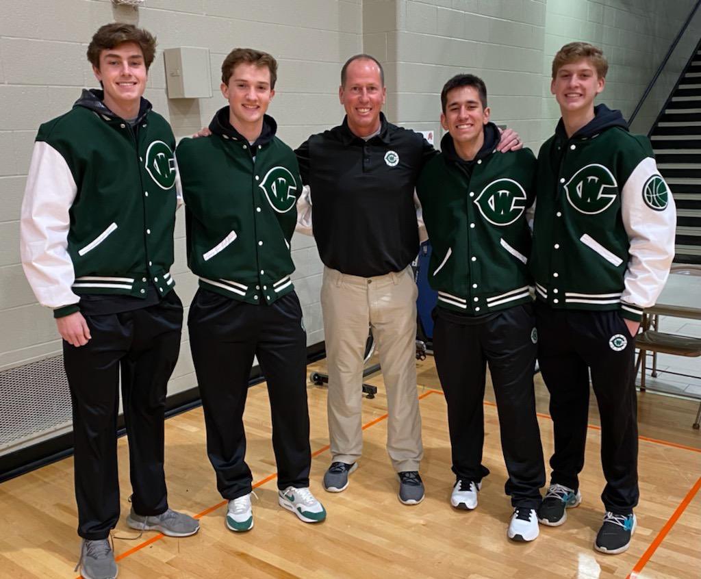 Congratulations to Seniors Kobe Kambestad and Michael Morris on first team All Conference, Caleb Tuttle on HM and Noah Arsulowicz receiving BCAMs Team 1st Award <a href="/KambestadKobe/">Kobe Kambestad</a> <a href="/21MikeMorris/">Michael Morris</a> <a href="/CalebTuttle22/">Caleb Tuttle</a> <a href="/n_arsulowicz/">Noah Arsulowicz</a> @wcatholicsports