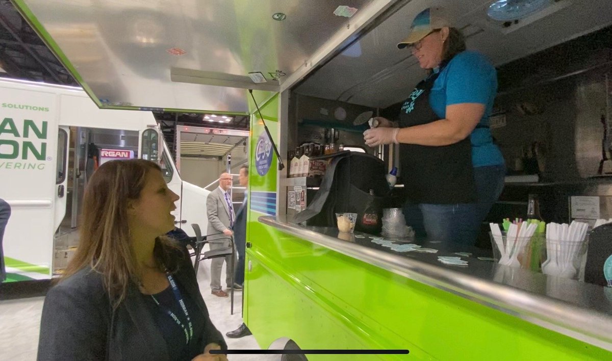 Morgan Olson’s legacy continues at the 2022 NTEA Work Truck Show with an iconic 1959 Olson Kurbside step van, converted into a mobile food truck by @chilljoyvibes Morgan Olson’s more than 75 year legacy includes the first all-aluminum walk-in step van. #worktruckweek #wtw22