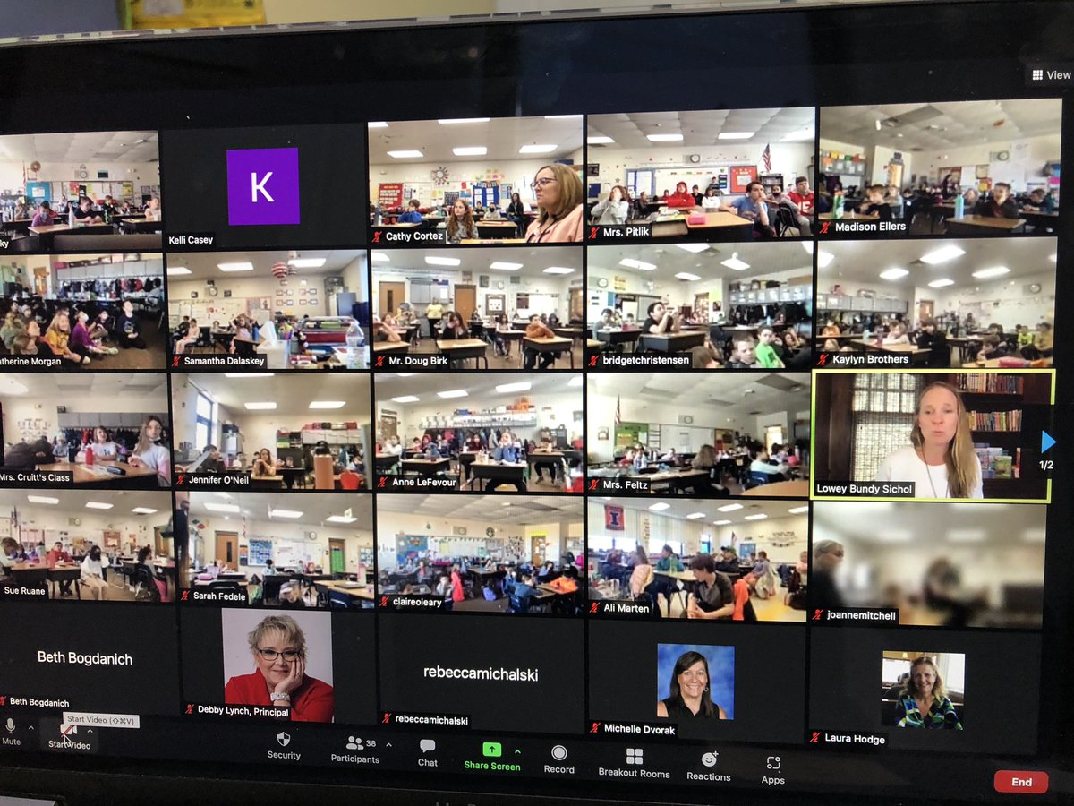 teacherkcasey's tweet photo. Thank you @LoweySichol for the awesome virtual visit yesterday.  It was wonderful to learn more about you and your amazing books!!  Thank you for sharing your energy and passion with us!!! #RVican #sd113a https://t.co/gcGhiMm3zy