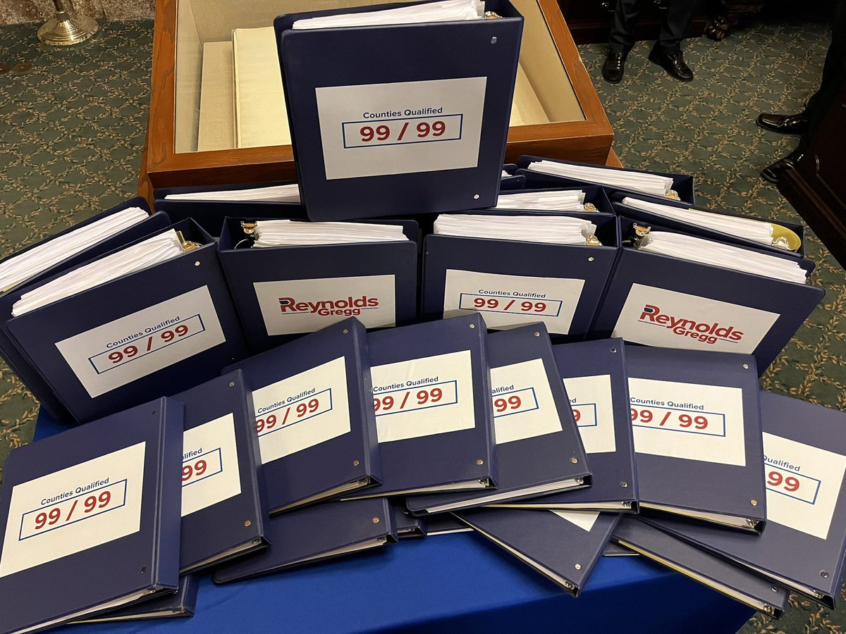 KimReynoldsIA's tweet photo. I have officially filed to run for re-election, turning in over 16,000 signatures more than 4 times the requirement. We have turned in more than 100 signatures in all 99 counties. ￼I am excited to get back on the campaign trail. The best is yet to come for Iowa! https://t.co/dc05nUOB9u
