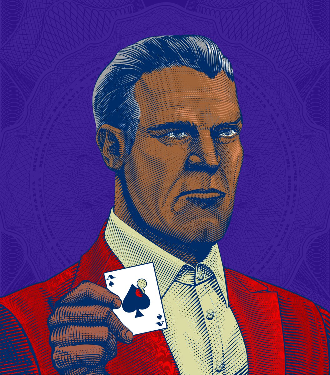 metahousemafia's tweet photo. “Life, like poker, has an element of risk. It shouldn’t be avoided. It should be faced.” Mafioso 2089 https://t.co/d5C3tIrNxt