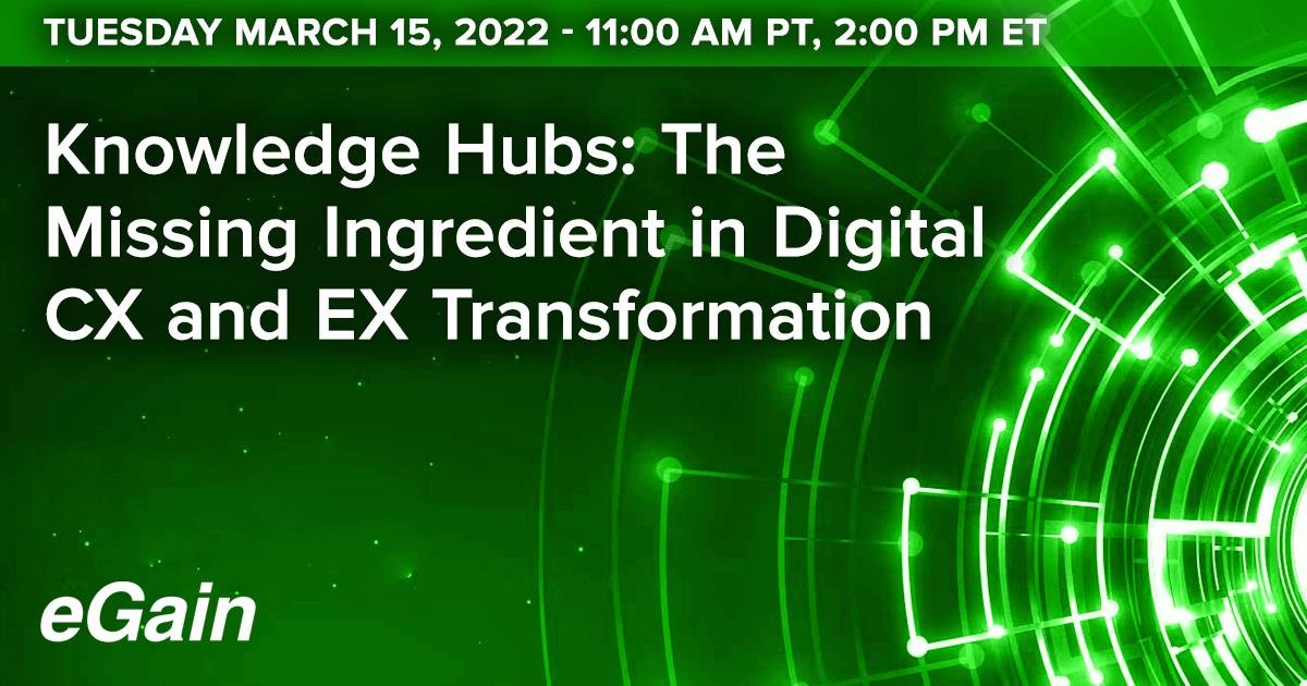 KMWorld's tweet photo. Want to know the what, why, and how of the modern #knowledgehub, and how leaders are already using it with transformational results? Then register for the upcoming webinar today! https://t.co/Xfhr8OMdvc https://t.co/2al7vydNbE