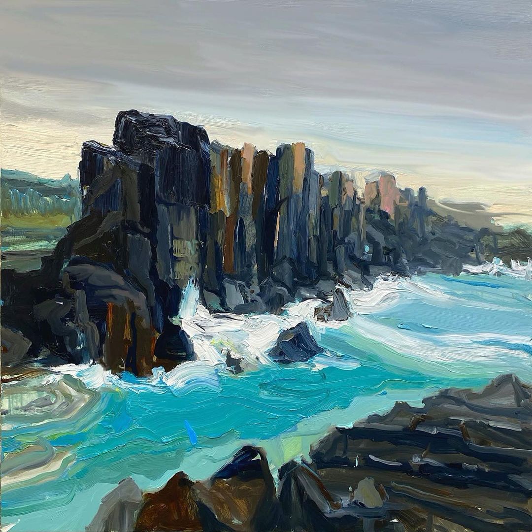 RClaremont's tweet photo. “Bombo Headland”, 85X85cm, oil on polycotton.

#australian #creative #inspiration #paintingoftheday #artgallery https://t.co/xrV6eJtMnK