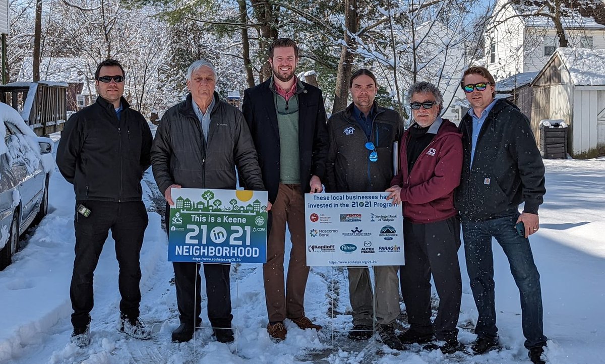 MayorHansel's tweet photo. Years of planning has paid off and today we started the weatherization and renovation work for the 21 in 21 program, representing a $1M investment in our older housing stock on Keene's eastside. Very proud and thankful for our amazing partners. Learn more: https://t.co/kuqxRpVwun https://t.co/34PLvnWocp
