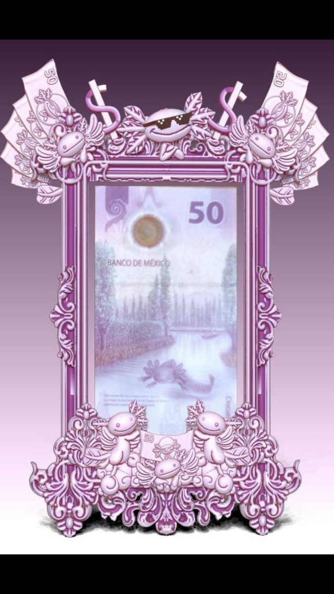 Mi precioso !!!Mexican joke jehe  #billeteajolote #ajolote #50pesos #3dprint