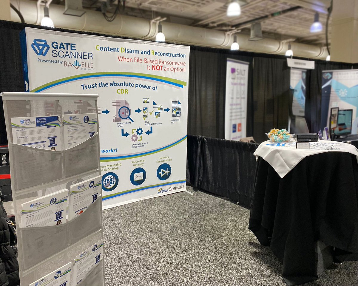 bavelle's tweet photo. Good morning, Boston! It's day 2 of #SecureWorld and let us tell youโ the #cybersecurity conversations have been incredible. We're looking forward to more of that today...
Booth #146, in case you're wondering. ๐
#cybersecurityconference #SWBOS22 #GateScanner #CDR https://t.co/tHbfQvwQJv
