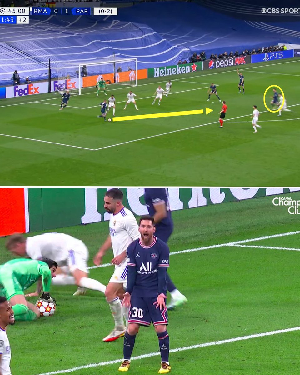 ESPNFC's tweet photo. Messi got loud with Verratti after not receiving a potential goal-scoring pass 😡 https://t.co/HKR9W2uo1s