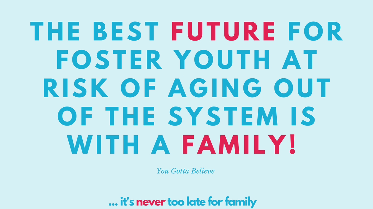 adoptolderkids's tweet photo. Our mission is to ensure that every youth leaves #FosterCare with a loving, permanent family. 💕

#adoption #fosteradopt #adoptolderkids #adoptteens #family https://t.co/i0dymcYhjR