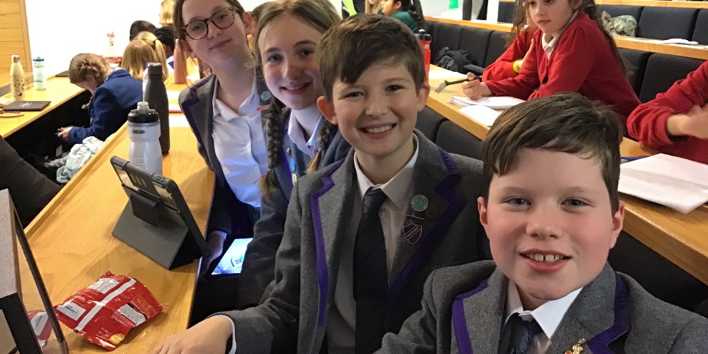 BansteadPrep's tweet photo. #Year6 Head Boy and Head Girl team presented their Social Action Leadership project at @UnitedLearning's Student Leadership Graduation Day @StAnnesCollege on after a day sampling #universitylife and learning about #RaisingandGiving #RAG #SocialAction #BPS_Values #Compassionate https://t.co/hGakgg5dDr