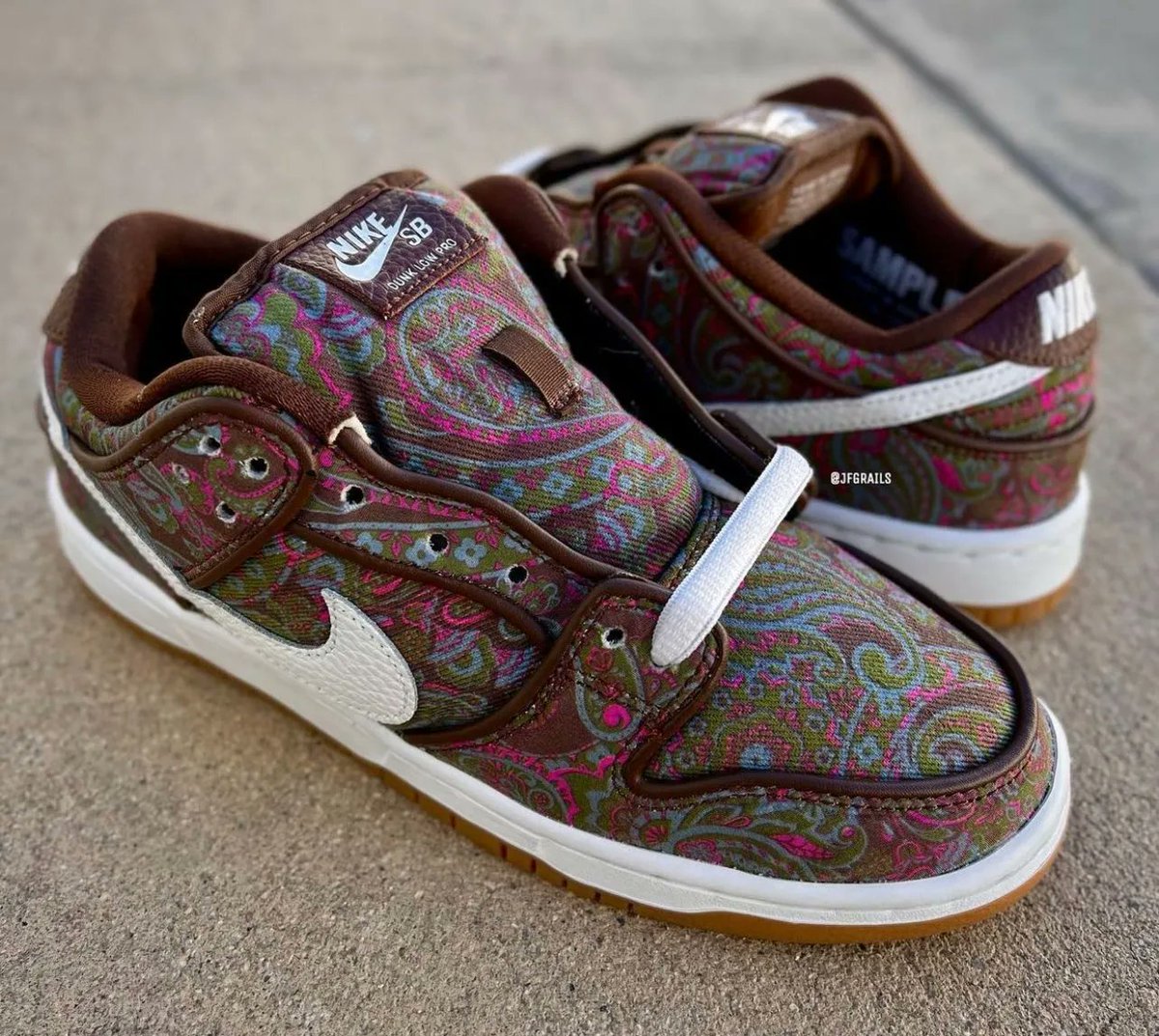 Nike SB Dunk Low “Paisley” 👟 ✍️ Featuring a tear-away upper
