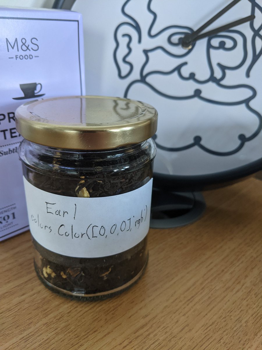 ToddEParsons's tweet photo. Kitting out the tea/coffee station in the office, couldn't resist making a niche #psychopy joke on the jar of Earl Grey https://t.co/zmR7y77MAx