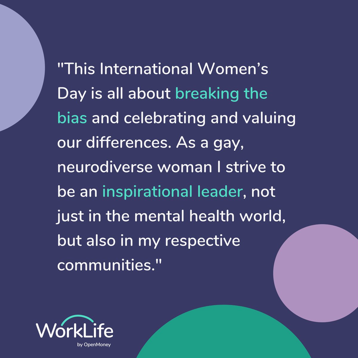 Check out what Nicola Chamberlain from Thrive: Mental Wellbeing has to say on what being a woman in her industry means to her - worklifebenefits.uk/blog/nicola
