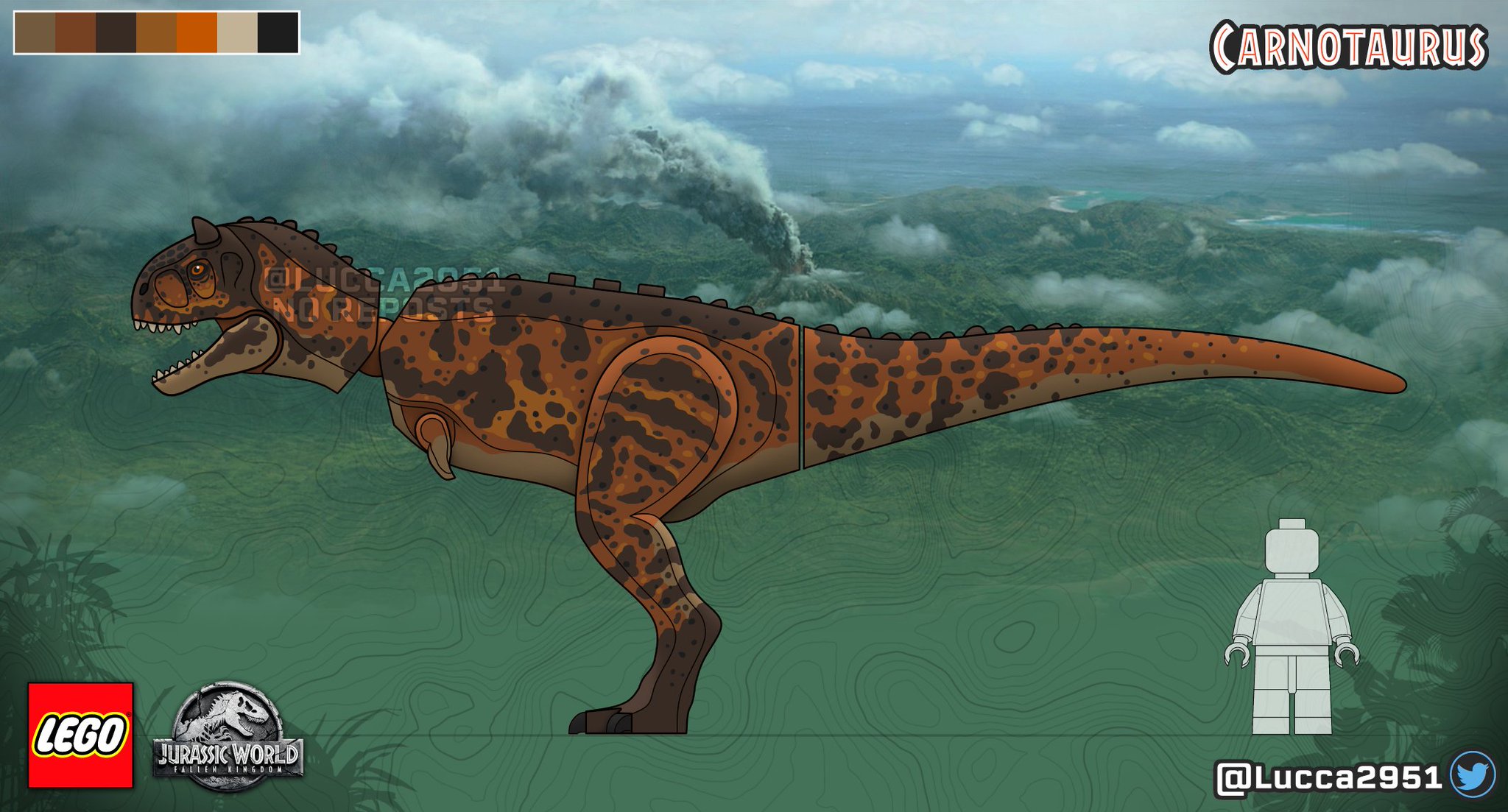 Lego jurassic park carnotaurus hotsell