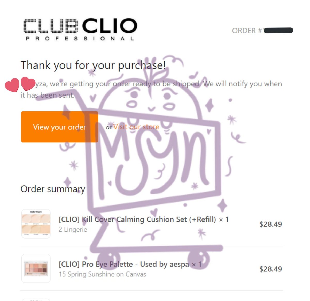 msyncart's tweet photo. [#msynnotifies] 

AESPA CLIO R3 FETA
— Batch 1-4 :
Item is ready to ship. Will wait for the tracking number to be issued. 
— Batch 5-8 :
All items are secured and paid directly from ClubClio Site.

AESPA CLIO R3 NETA
— Batch 1-5 :
Item is being shipped to KR add. https://t.co/hHYhPwF5xt