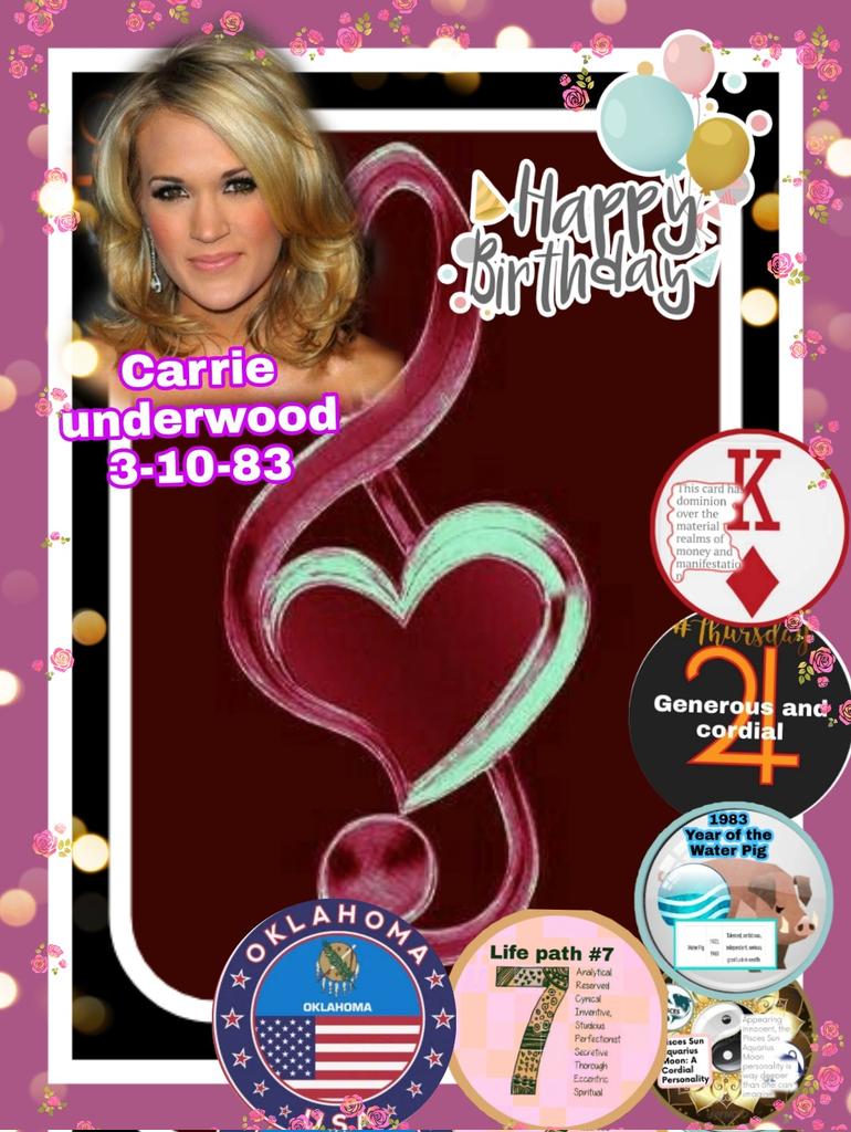 Happy 39th Birthday, Carrie Underwood!     