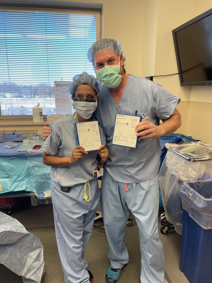 KellyKeil10's tweet photo. Congratulations Dr Jyothi Kesha with Park Nicollet on your first day of implanting Medtronic InterStim X™. Over 10-year battery life* with no need to recharge. See Important Safety Information https://t.co/Jg6HFTNOCK #MedtronicEmployee *expected therapy settings https://t.co/AHcDBGnaXS