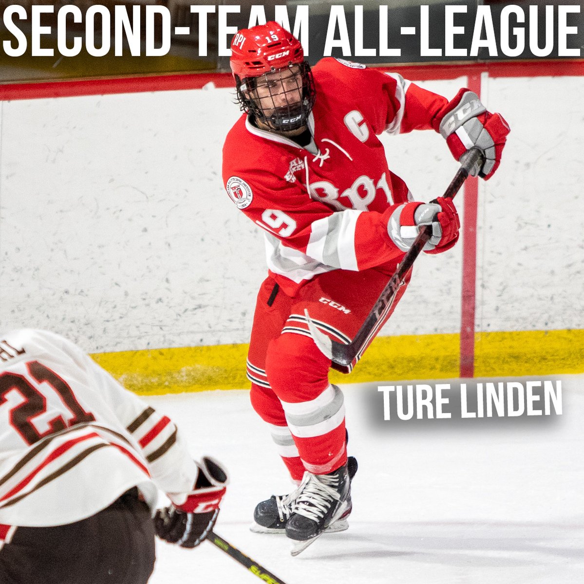 SECOND-TEAM FORWARD 🏆

Ture Linden led <a href="/RPI_Hockey/">RPI Men's Hockey</a> to a Top 6 finish in the regular-season standings, and an opening round series win. He led the team in scoring (32 points), and on-ice rating (+10).

#ECACHockey | #HailToThee