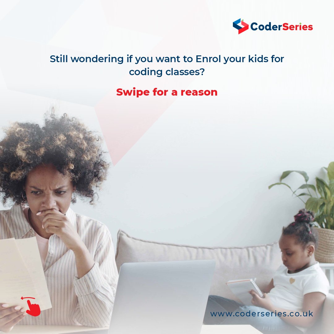 techiefyUK's tweet photo. Still undecided about allowing your kids to learn Coding?  
Don't miss the opportunity to get your kids on the Tech Rail this Spring, Register today at the discounted rate: 
To register, click👉  https://t.co/6MVoKYDhRY 
or 
Call: +44 773 798 8979, Mail: apply@coderseries.co.uk https://t.co/0yLY5qv6qW
