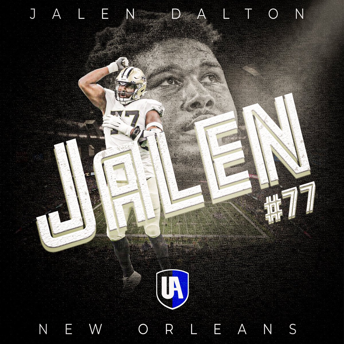 Jtmoore0407's tweet photo. Congrats to you @daltonjalen97 for re-signing with the @Saints . You certainly deserve this opportunity! https://t.co/Ujpy7v69Nf