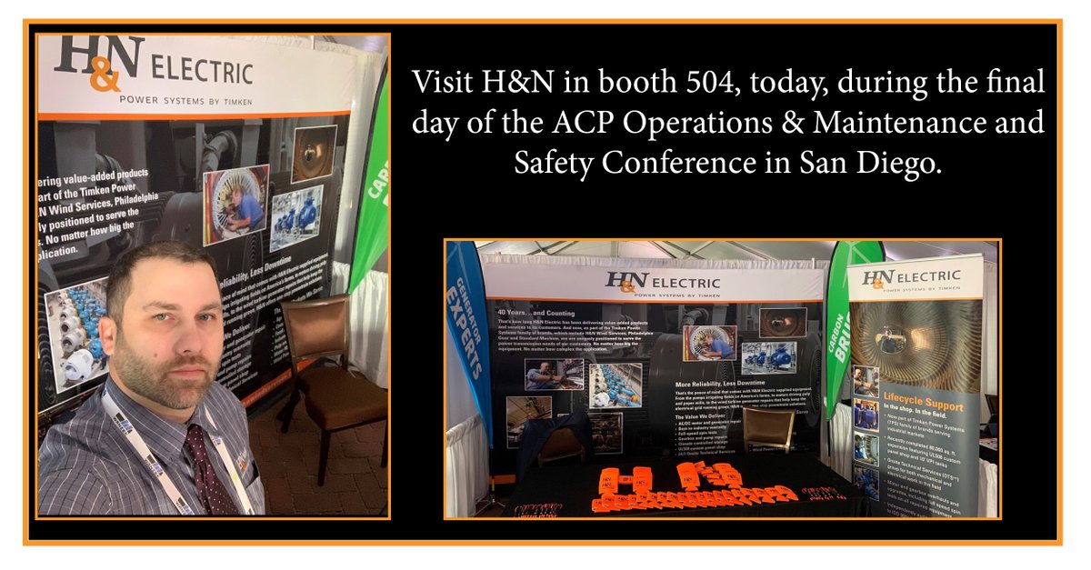 HNWindServices's tweet photo. There’s still time to stop by booth 504 during the final day of the #OMS2022 in San Diego. Field service supervisor Tim Tiedemann is in the booth ready to discuss H&N Wind Services’ wind turbine services.
#USCleanPower #UnitedStatesofCleanEnergy #windturbine #wind https://t.co/hc8ZZSXwoG