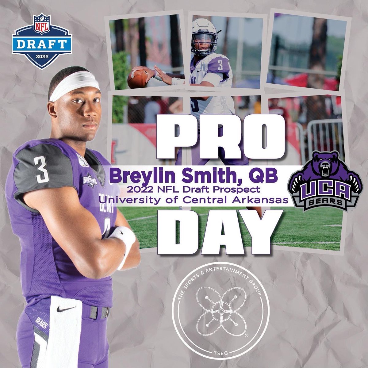 • P R O D A Y • Wishing QB #2022NFLDraft Prospect <a href="/BreylinSmith/">Breylin Smith</a> all the best at his <a href="/UCA_Football/">𝗨𝗖𝗔 𝗕𝗘𝗔𝗥𝗦 𝗙𝗢𝗢𝗧𝗕𝗔𝗟𝗟</a> Pro Day!

#BreylinSmith #ProDay #QB #NFLDraft #TSEG #IAM