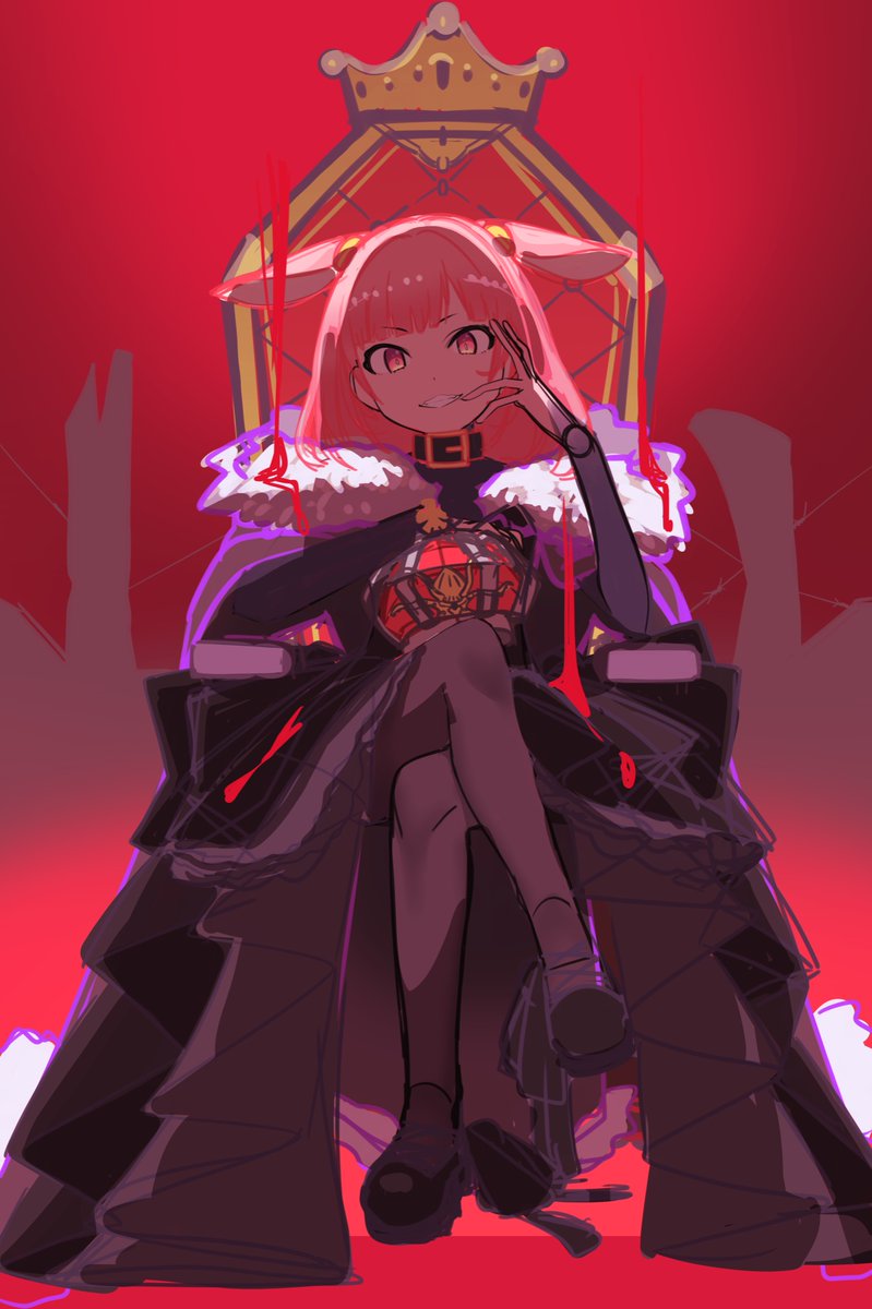 むかし絵のラフだけどこの色で塗り直してみたくなる https://t.co/WhqWlaeCYo 