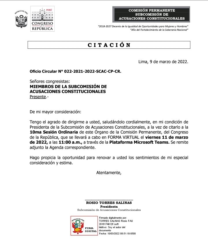 SubcomisionAcu1's tweet photo. CITACIÓN Y AGENDA.

10ma Sesión Ordinaria. Viernes 11 de marzo de 2022, a las 11:00 a.m. 
https://t.co/1yisguqrEJ https://t.co/Fz12gN78g1