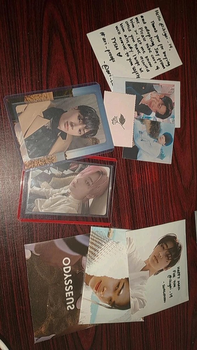 ikigaii__14's tweet photo. —`#ikigai_mails
Hello @ari_carts ! Jay and Sunoo came home na poo ! they arrived vvv safelyyy, thank youu for them ! thank you also for the freebiesss, yung Sunghoon pc pocket thingy, (idk what its called huhu) nakakakilig pu👉👈 HAHAHA huhu, thank youu vvv much!
—`#ari_proofs https://t.co/Fkt8ZXVAna