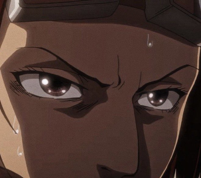 Dontatmethanks's tweet photo. Hange’s eyes are so ✨pretty✨ https://t.co/IFC26Ofuav