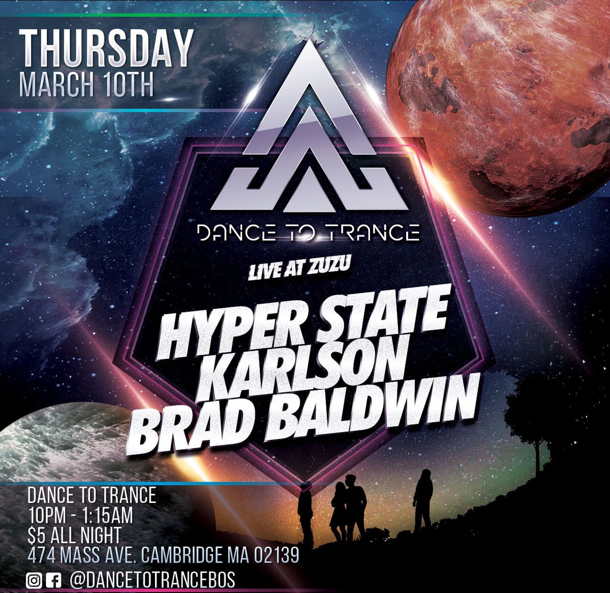 kairo5_edm's tweet image. TONIGHT is our monthly Dance To Trance residency at @zuzubar! We have a great lineup of DJ's taking the decks including @HyperStatePSY, Karlston, &amp;amp; our very own co-host Brad Baldwin. 

$5 all night at the door, music goes from 10 PM - 1 AM!