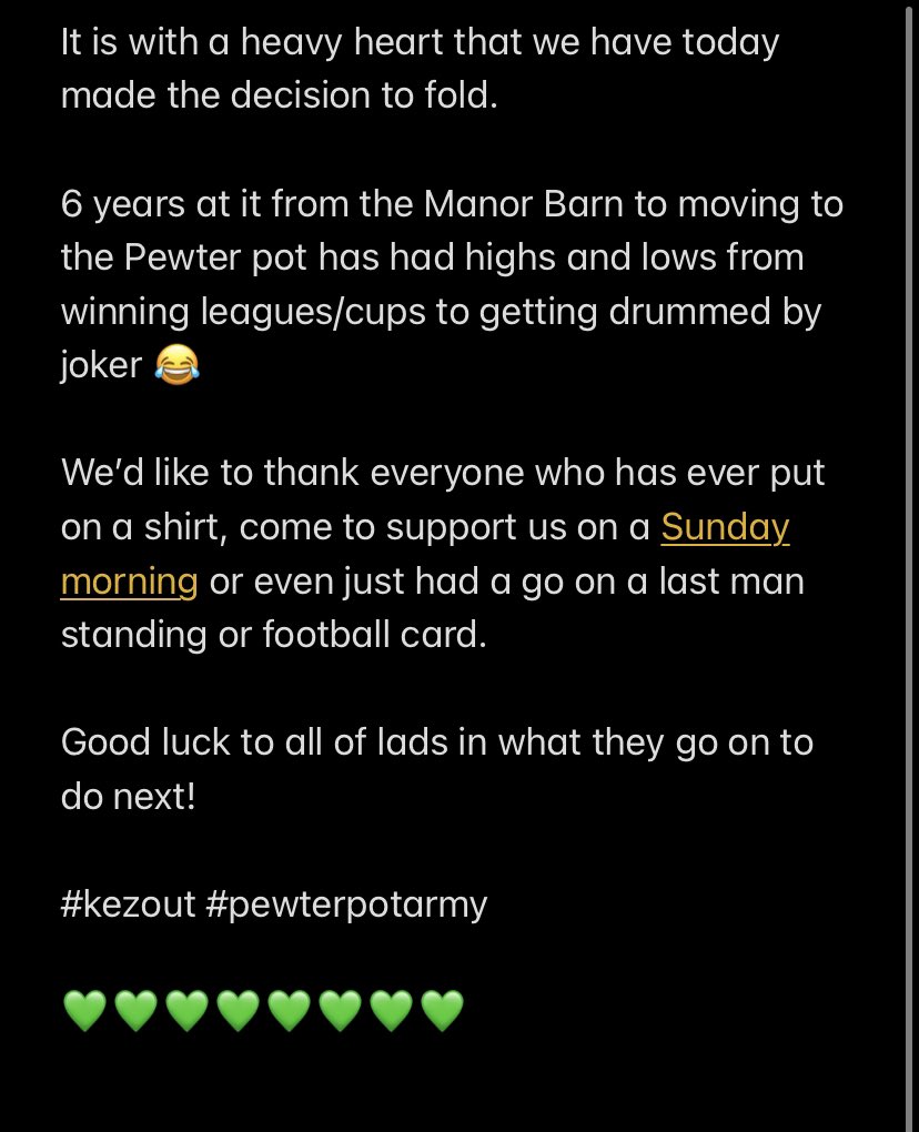 Gutted isn’t the word 💔
What a set of lads been a brilliant 6 years and couldn’t have asked for more 🙌🏻
We won the league, a cup and ended up getting to the prem we did everything we wanted to do 
#UTPP  #GREENLOVE 💚