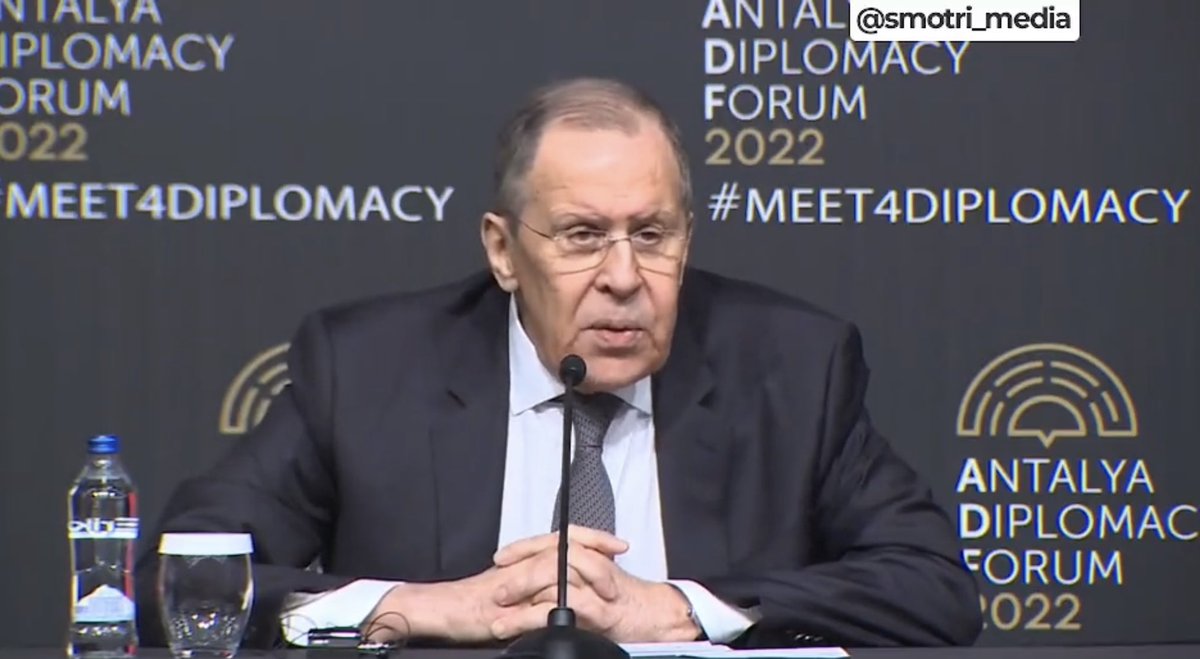Lavrov: « nous n’avons aucun plan pour envahir d’autres pays, et nous n’avons d’ailleurs pas envahi l’Ukraine ». (Sic). Ce qui confirme donc qu’ils envahiront d’autres pays si nous ne les arrêtons pas en Ukraine. 
Toute faiblesse est une invitation à la guerre.